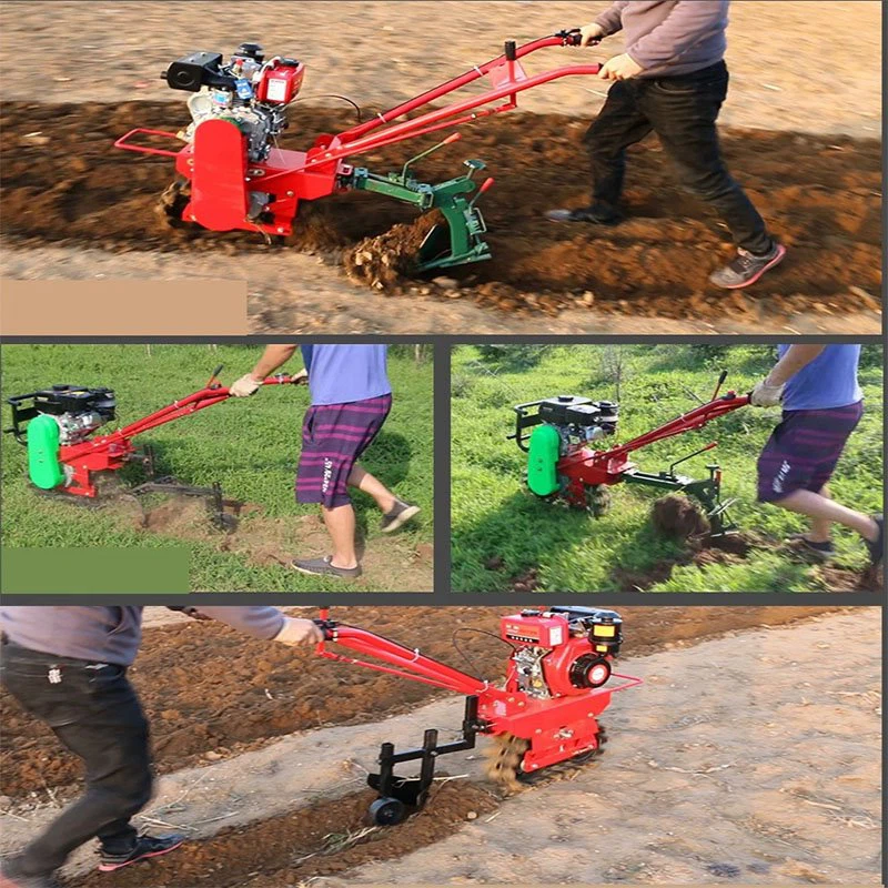 Gas Garden Tiller working Gas Garden Tiller working